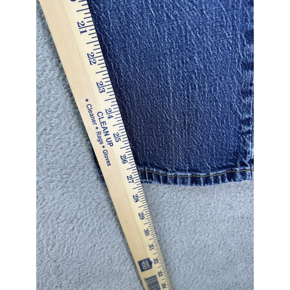 Levi's 505 Jeans Mens 34x29 Blue Denim Straight Leg Zip Fly Medium Wash Stretch - Picture 4 of 10